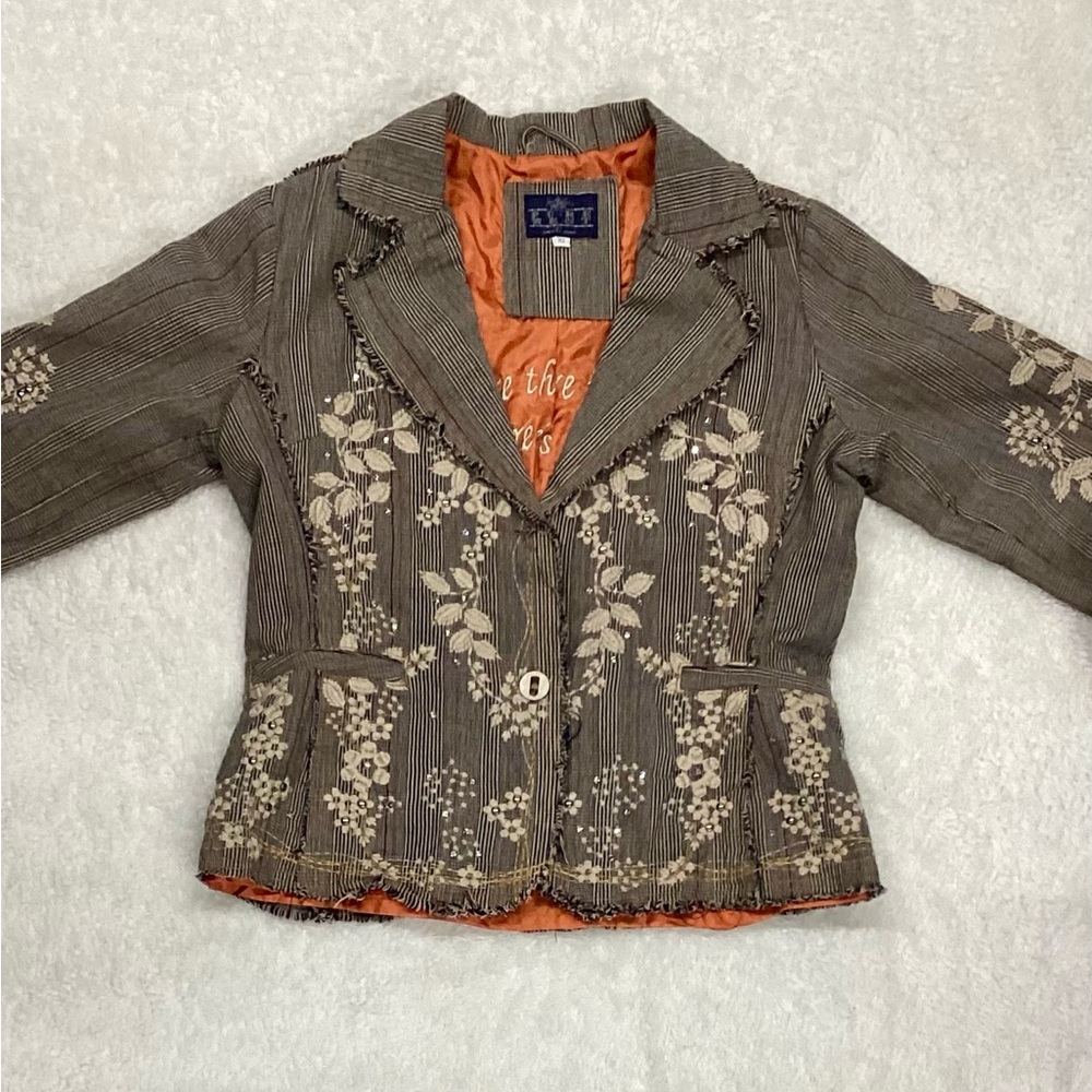 Women’s western embroidered & jeweled blazer/ XL